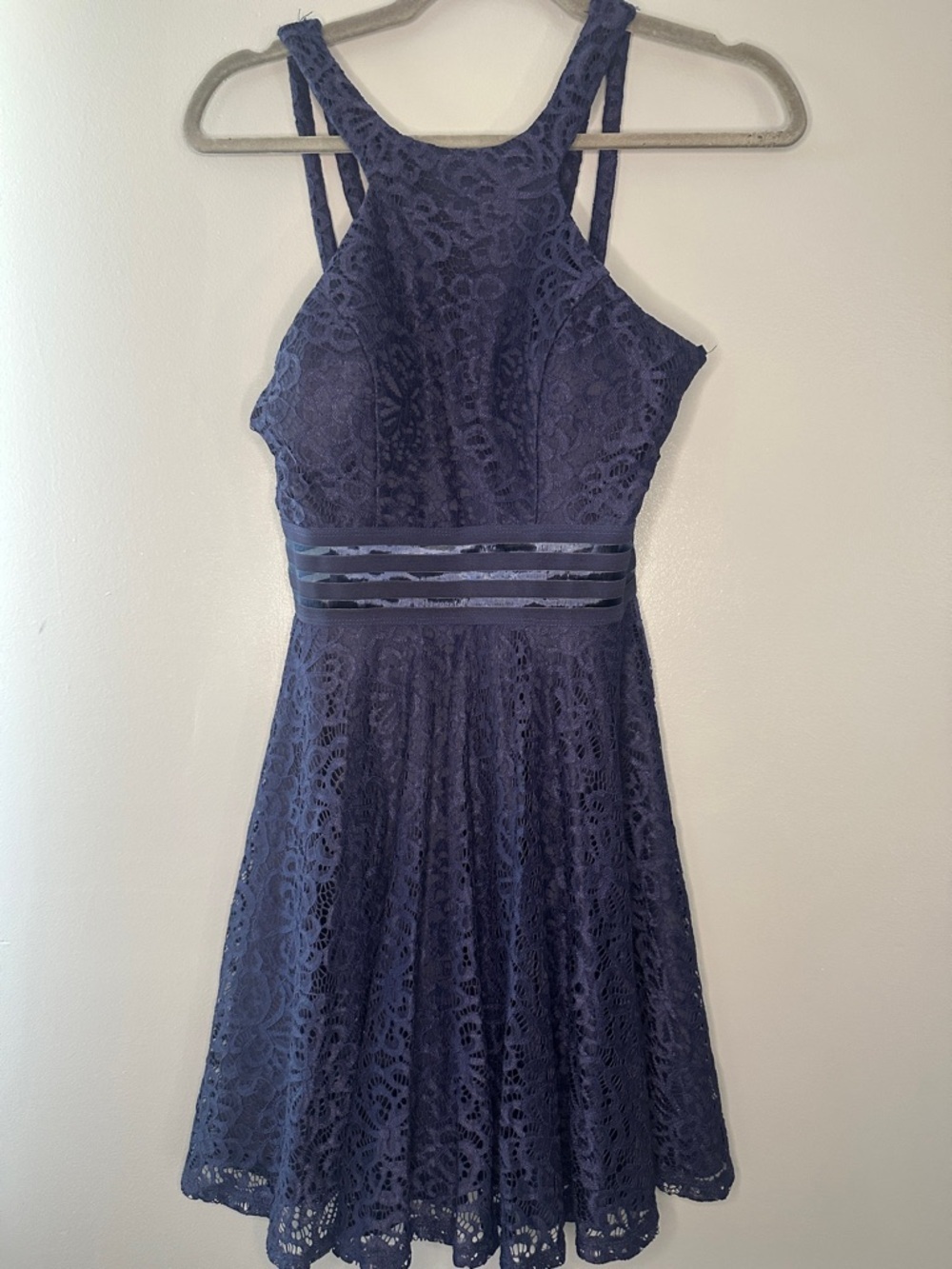 City Studio Navy lace size small Y2K prom graduation wedding dress